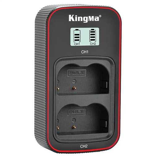 KingMa EN-EL3E Charger | Nikon | Dual Slot | LCD - 1