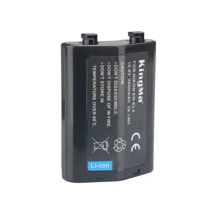 [KingMa] 2600mAh EN - EL4 Camera Replacement Battery Compatible With Nikon / ENEL4 - Black