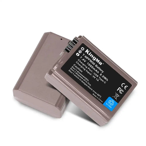 KingMa NP-FW50 | Sony | 1080mAh | Replacement Battery | USB Type-C Port - 1