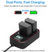 [KingMa]Olympus BLX - 1 Batteries (two) and Dual Smart LCD Display USB Charger Set or Single Battery For Olympus OM1