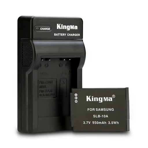 KingMa SLB-10A Set | Samsung | 950mAh Battery | Single Charger | LED - 1