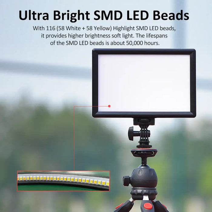 [KingMa] Ultra Bright Spot / Soft Light with SMD LED Beads Smart HD LCD Display Suitable For Live Streaming Photoshoot