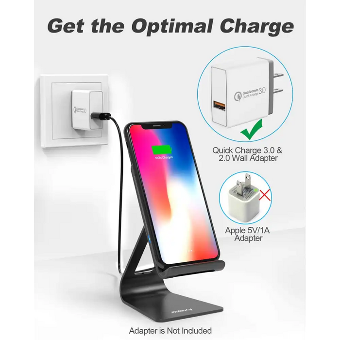 [Nulaxy] Wireless Charger Adjustable Aluminum Charging Stand