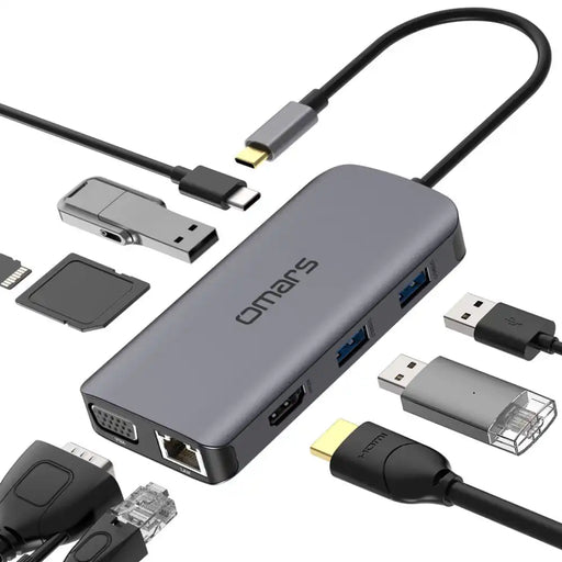[OMARS] SuperFast Charging 9 Port USB - C Hub - OMHB004 - 1