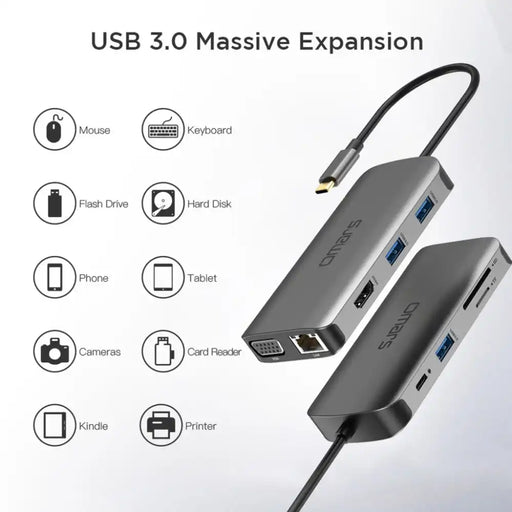 [OMARS] SuperFast Charging 9 Port USB - C Hub - OMHB004 - 2
