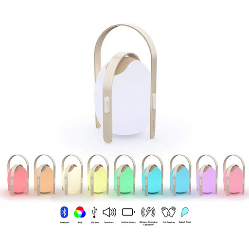 OVO mini LED speaker build in bluetooth with 10 colour modes(4 light settings)