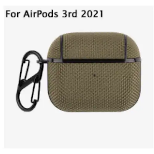 Protective Nylon Case For Apple Airpods Pro and Apple AirPods 1/2/3 Supports Wireless Charging - 33