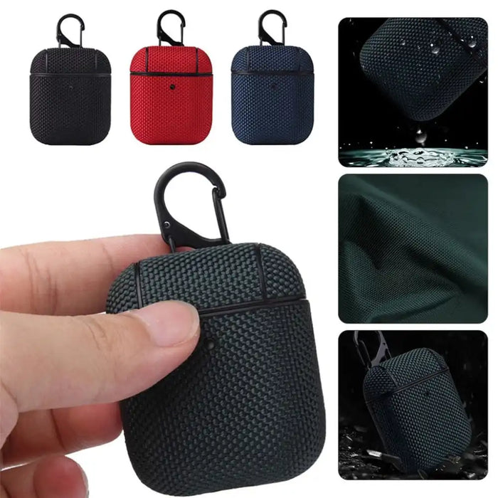 Protective Nylon Case For Apple Airpods Pro and Apple AirPods 1/2/3 Supports Wireless Charging - 25