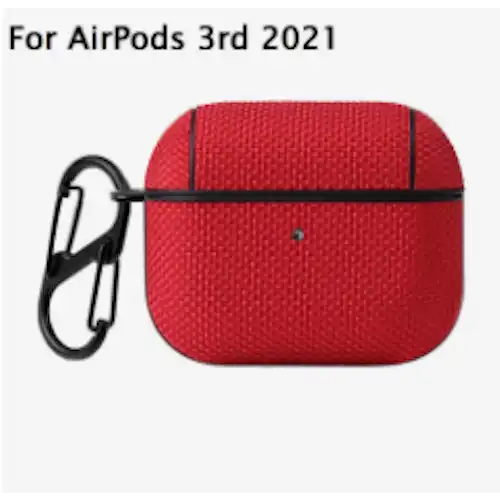 Protective Nylon Case For Apple Airpods Pro and Apple AirPods 1/2/3 Supports Wireless Charging - 29