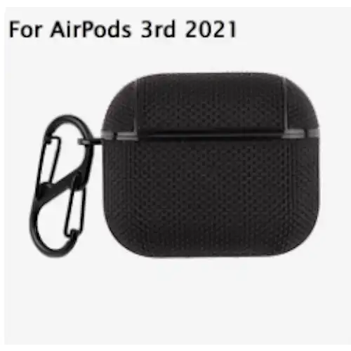Protective Nylon Case For Apple Airpods Pro and Apple AirPods 1/2/3 Supports Wireless Charging - 28