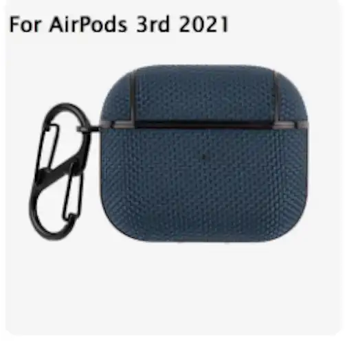 Protective Nylon Case For Apple Airpods Pro and Apple AirPods 1/2/3 Supports Wireless Charging - 31