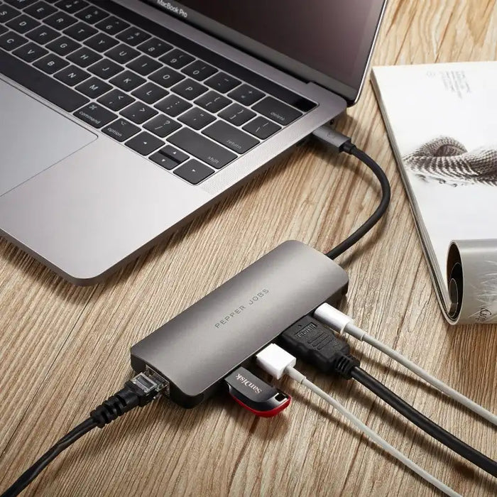 USB - C Digital AV Multiport & Network Hub Adapter [TCH - 5 Grey] - 3