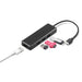 USB - C to 4 - Port USB 3.0 Ultra Slim Hub Adapter [TCH - U4 Black] - 2