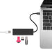 USB - C to 4 - Port USB 3.0 Ultra Slim Hub Adapter [TCH - U4 Black] - 3