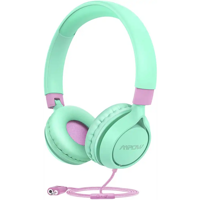 Wired Foldable Headsets for Kids Headphones with Microphone Volume - Limiting 85/94dB (CHE1 Pro)